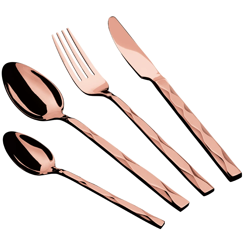BerlingerHaus ev�eszk�z k�szlet, f�nyes rose gold, 24 r�szes